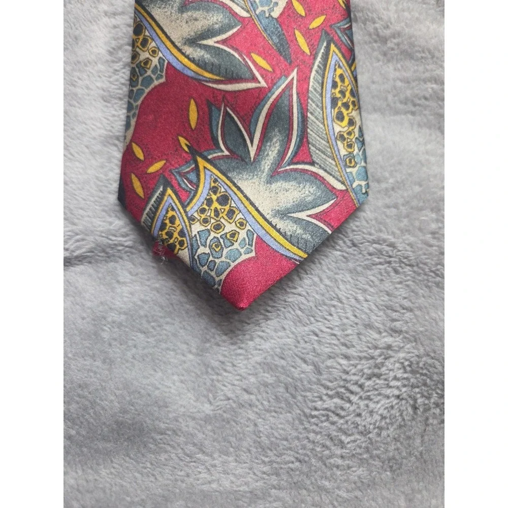 St. Stefano Italian Silk Tie Necktie Classic 57 in Floral Red